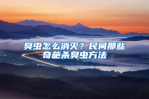 臭蟲(chóng)怎么消滅？民間那些奇葩殺臭蟲(chóng)方法