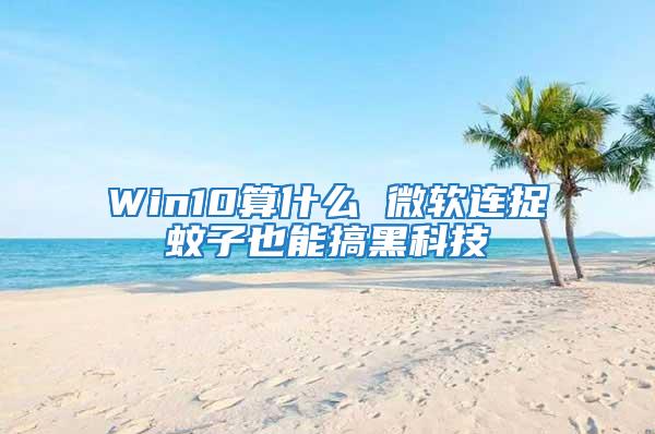 Win10算什么 微軟連捉蚊子也能搞黑科技