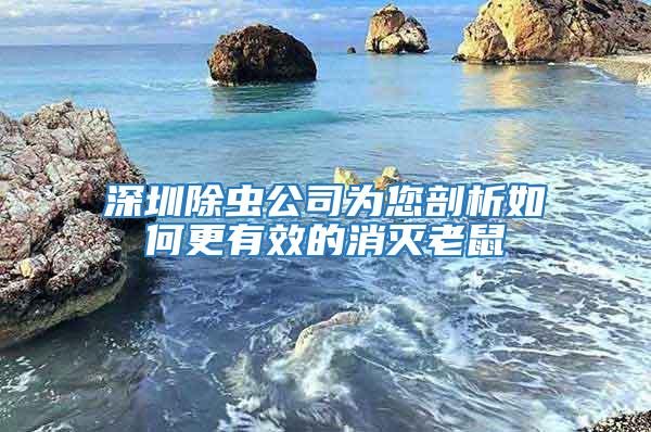 深圳除蟲公司為您剖析如何更有效的消滅老鼠