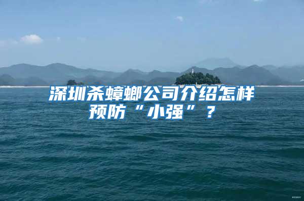 深圳殺蟑螂公司介紹怎樣預(yù)防“小強(qiáng)”？