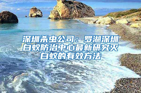 深圳殺蟲公司：羅湖深圳白蟻防治中心最新研究滅白蟻的有效方法