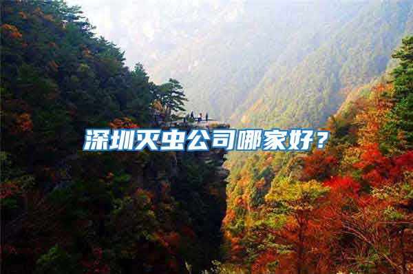 深圳滅蟲公司哪家好？